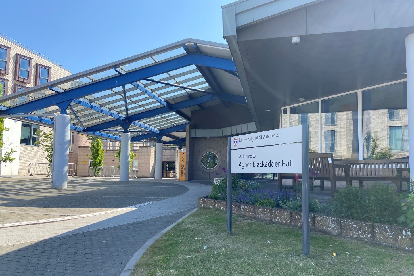 Entrance to Agnes Blackadder Hall
